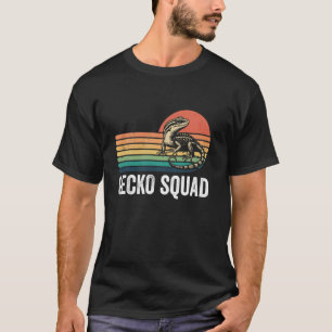 Gecko Squad Hagedis Vanger Grappig Retro Gecko Hag T-shirt