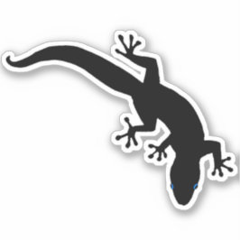 GECKO White Outline Sticker