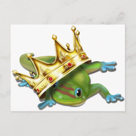 Gecko with crown  briefkaart