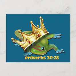 Gecko with crown—Proverbs  Briefkaart
