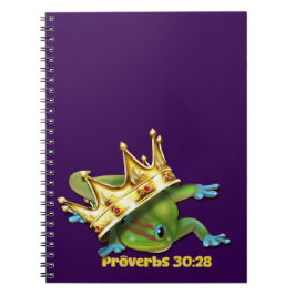 Gecko with crown—Proverbs  Notitieboek