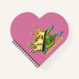 Gecko with crown—Proverbs  Notitieboek