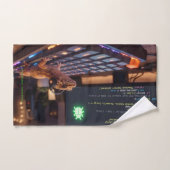 GeckoDev // Serviette de programmeur cyberpunk per (Serviette à main)