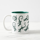 geckos_EMERALD_mok Tweekleurige Koffiemok (Links)