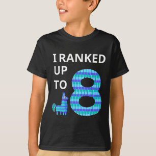 Geclassificeerd tot 8 verjaardag videospel Llama P T-shirt