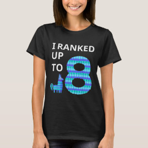 Geclassificeerd tot 8 verjaardag videospel Llama P T-shirt