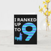 Geclassificeerd tot 9 verjaardag videospel Llama P Kaart (Gele Bloem)