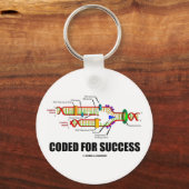Gecodeerd voor succes (DNA-replicatie) Sleutelhanger (Voorkant)