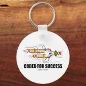Gecodeerd voor succes (DNA-replicatie) Sleutelhanger (Voorkant)