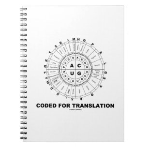 Gecodeerd voor vertaling (RNA Codon Wheel) Notitieboek