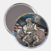 Gecodeerd voor vrijheid magneet (Voorkant / Achterkant)