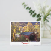 Gecodeerde brug en Common West Arlington, Vermont Briefkaart (Staand voorkant)