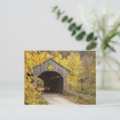 Gecodeerde brug, Vermont, Verenigde Staten 2 Briefkaart (Staand voorkant)