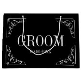 Gecodeerde bruidparty bruiloft cadeau tas voor gro groot cadeauzakje (Voorkant)