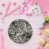 Gecombineerd, etnisch, Afrikaans. Papieren Bordje (Feest)