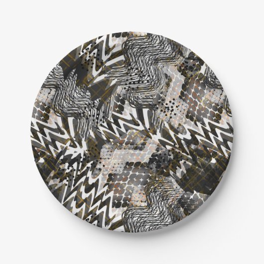 Gecombineerd, etnisch, Afrikaans. Papieren Bordje (Voorkant)