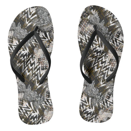 Gecombineerd, etnisch, Afrikaans . Teenslippers (Voetbed)