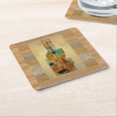 Gecombineerd geweld vierkante kartonnen onderzetter (Schuin)