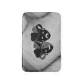 Gecombineerde en tragische theater jester maskers  badmat (Voorkant Verticaal)