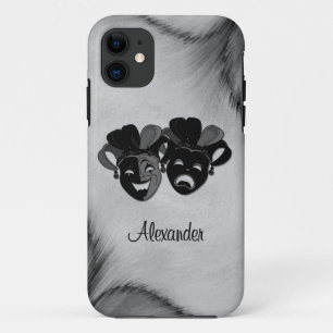 Gecombineerde en tragische theater jester maskers iPhone 11 hoesje