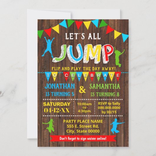 Gecombineerde sprinkhondspringen kaart (Voorkant)