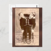 Gecombineerde Twins kaarten en Briefkaarten (Voorkant / Achterkant)