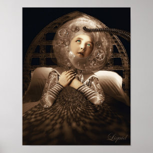 Gecompenteerd in de Druk van het Net Poster