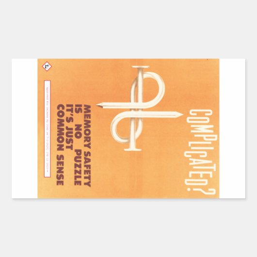 Gecompliceerd? sticker (Voorkant)