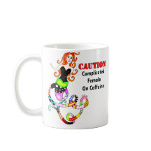 "Gecompliceerd Vrouw op cafeïne" Zeemeermin