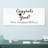 Gecomprimeerd Afstudeerder Gepersonaliseerde Banne Spandoek (Beurs)