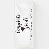 Gecomprimeerd Afstudeerder Gepersonaliseerde Banne Spandoek (Verticaal)