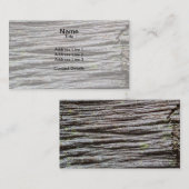Gecomprimeerd hout visitekaartje (Voorkant / Achterkant)