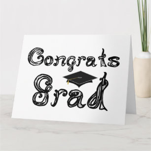 Geconcentreerd Afstudeerder Font Graduation Cap Kaart