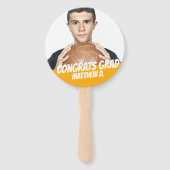 Geconcentreerd Afstudeerder Klasse van 20XX Modern Handwaaier (Voorkant)