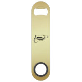 Geconcentreerd "T" Goudgradiëntflesopening Speed Flessenopener (Achterkant)