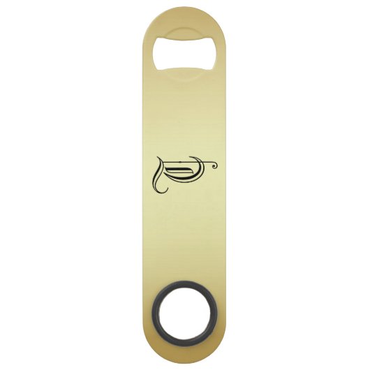 Geconcentreerd "T" Goudgradiëntflesopening Speed Flessenopener (Achterkant)