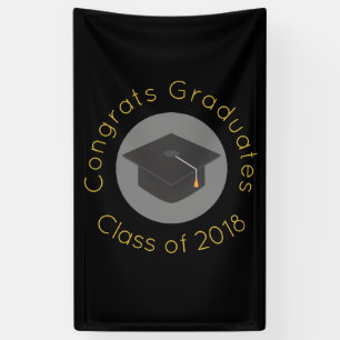Geconcentreerde afgestudeerden van 20xx spandoek