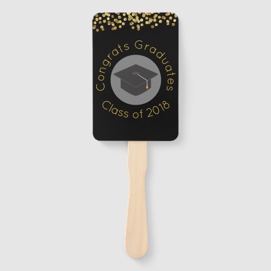 Geconcentreerde graduaten, klasse 2018 w handwaaier (Voorkant)