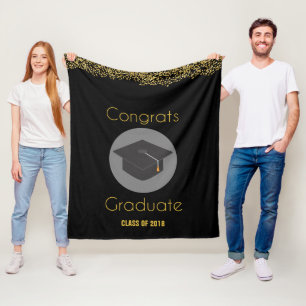 Geconcentreerde oplossing Afstuderen met Faux Gold Fleece Deken