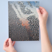 Gecondenseerde waterdruppels flyer (Hand)