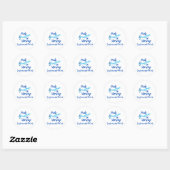 Geconsolideerd tot werk ronde sticker (Vel)