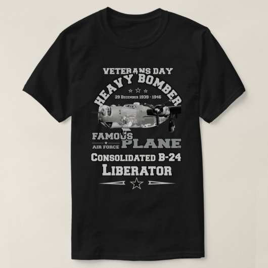 Geconsolideerde B24 Liberator Day Veterans T-shirt (Design voorkant)