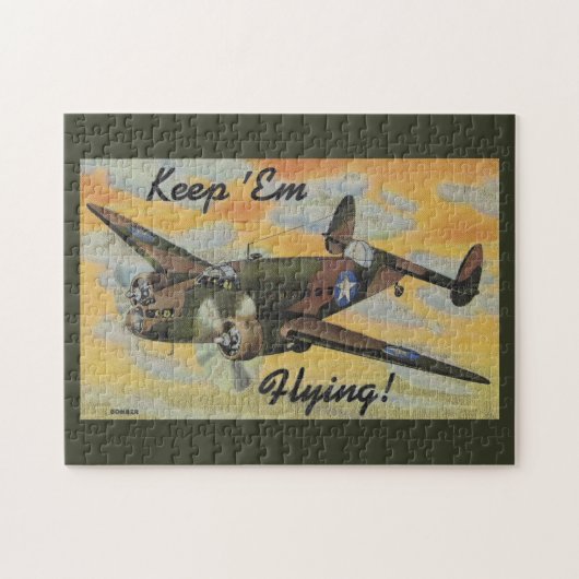 Geconsolideerde B-24 Liberator Wereldoorlog II Vin Legpuzzel (Horizontaal)