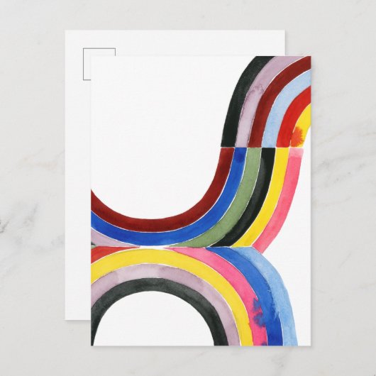 Geconstrueerde regenboog - Verticaal Briefkaart (Voorkant / Achterkant)