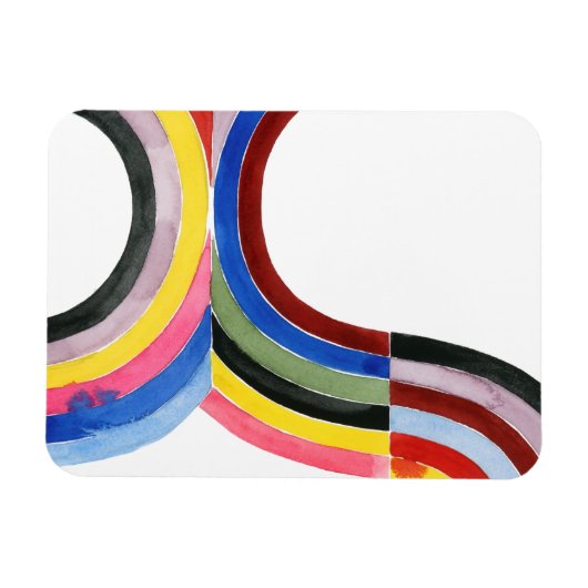 Geconstrueerde regenboog - Verticaal Magneet (Horizontaal)