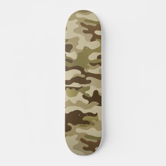 Gecontextureerde Groene Camo Skateboard (Voorkant)