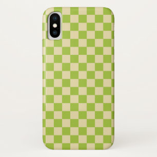 Gecontroleerd Apple Green en Beige iPhone X Hoesje