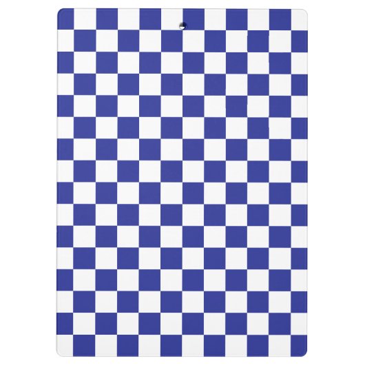 Gecontroleerd blauw en wit klembord (Achterkant)