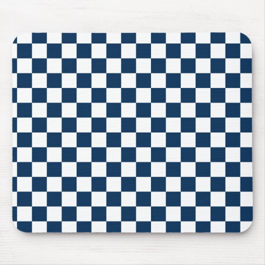 Gecontroleerd blauw en wit muismat (Voorkant)