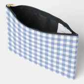 Gecontroleerd Blauw Gingham Classic patroon Etui (Open)